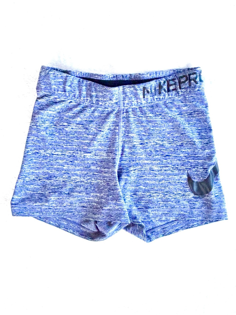 Nike Pro Compression Shorts, Heathered Navy Stripes, Size XS